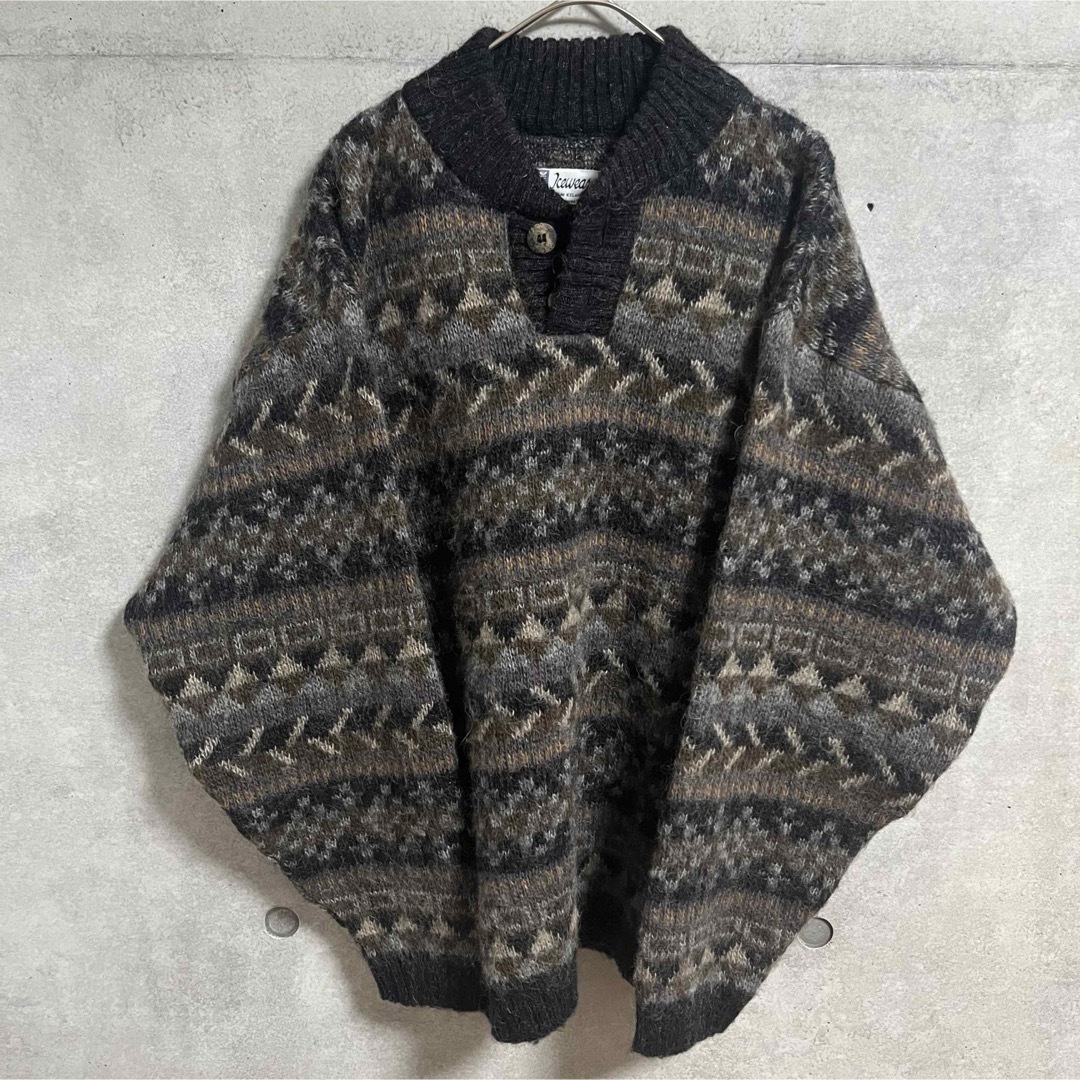 VINTAGE - 【ICELAND製】used 古着 フェアアイル柄 ウール VINTAGE - 【ICELAND製】used 古着 フェアアイル柄 ウール