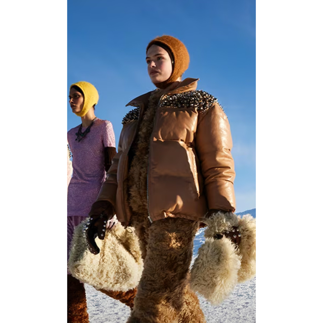 MIU MIU - (新品)21FW miumiu レザーダウンジャケット ミュウ MIU MIU - (新品)21FW miumiu レザーダウンジャケット ミュウ