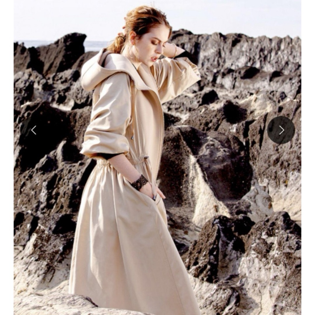 RE ARRIVAL/再入荷 未使用 新品 スペッチオ ロングコート 付 フード ボンディング ジャケット・アウター