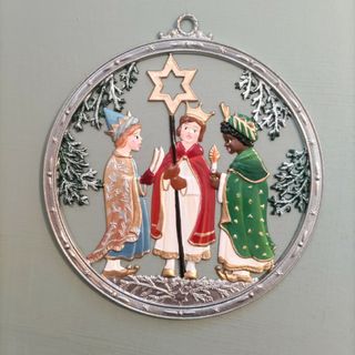 ドイツ工芸品　星の歌い手　錫飾り　壁飾り　クリスマス飾り　ドイツ雑貨　(その他)