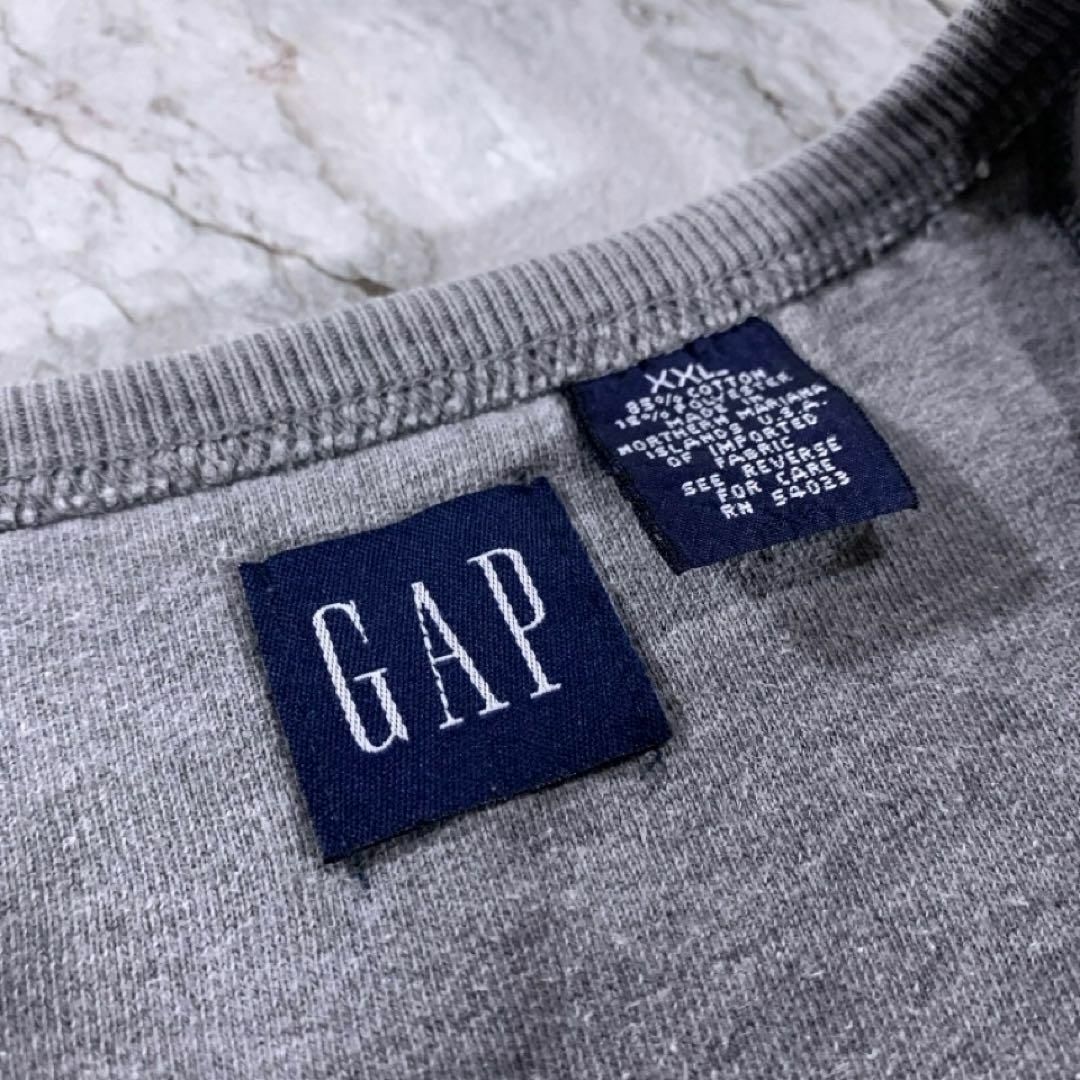 GAP - 90s OLD GAP クルーネック スウェット グレー athleticの GAP - 90s OLD GAP クルーネック スウェット グレー athleticの