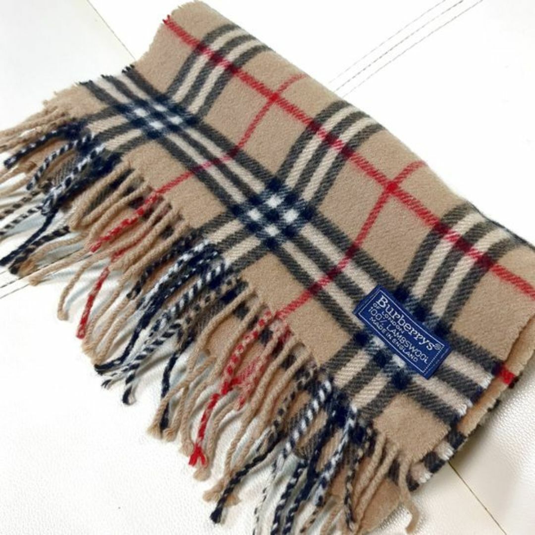 BURBERRY - バーバリーズ ラムウール ショートマフラー 長さ BURBERRY - バーバリーズ ラムウール ショートマフラー 長さ