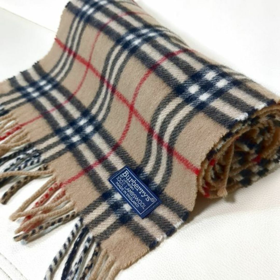 BURBERRY - バーバリーズ ラムウール ショートマフラー 長さ BURBERRY - バーバリーズ ラムウール ショートマフラー 長さ