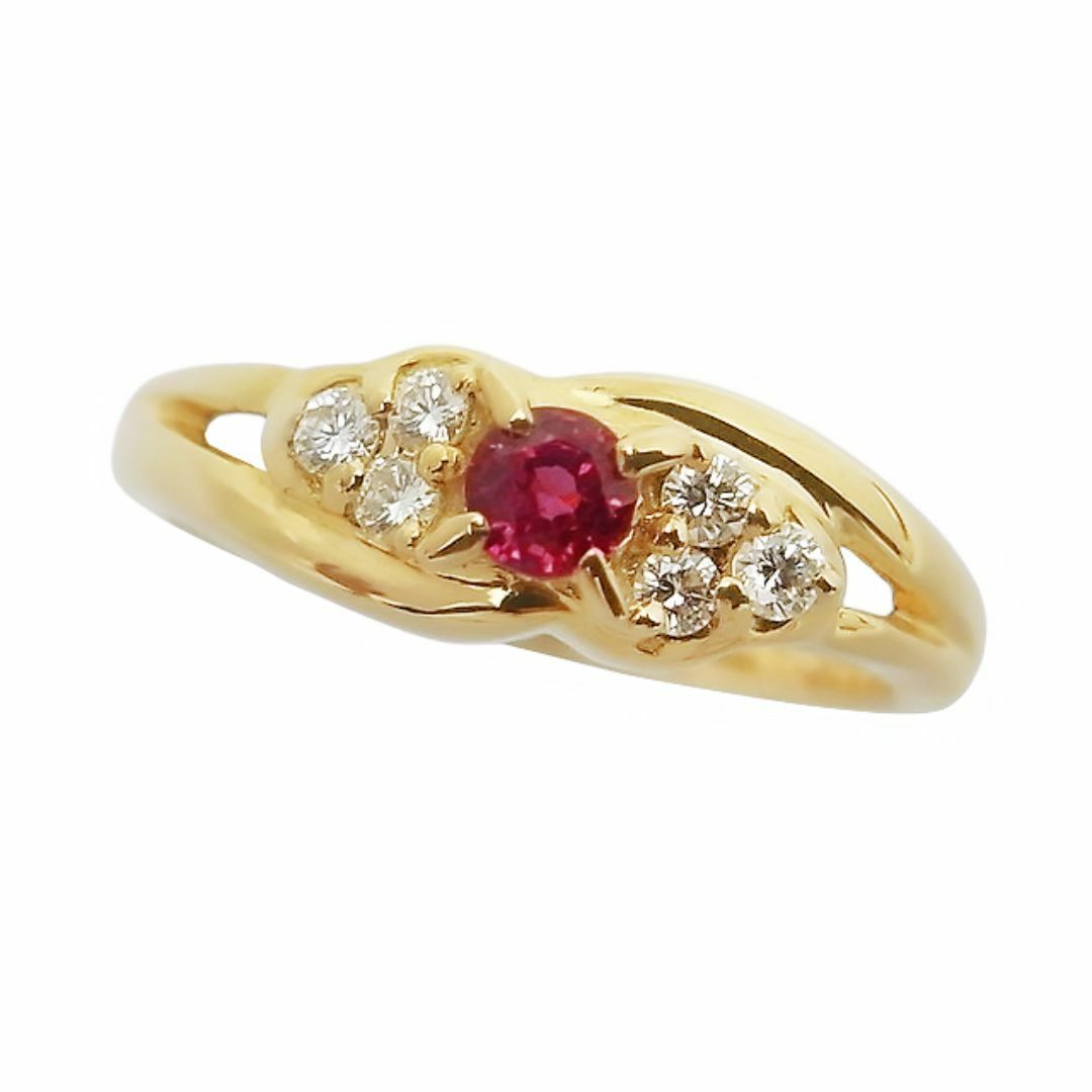 ポーラ ルビーダイヤモンドリング 750 0.13ct 0.12ct 4.1g ポーラ ルビーダイヤモンドリング 750 0.13ct 0.12ct 4.1g