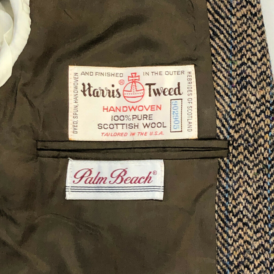 80年代 USA製 Palm Beach Harris Tweed ハリスツイード