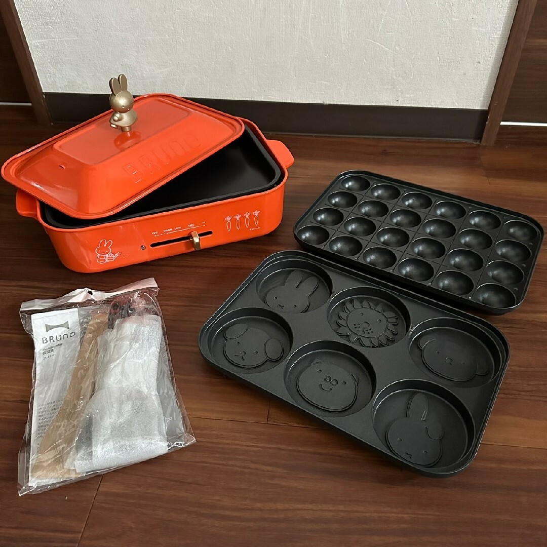 未使用 BRUNO ブルーノ ミッフィー ホットプレート BOE087-BRR 未使用 BRUNO ブルーノ ミッフィー ホットプレート BOE087-BRR