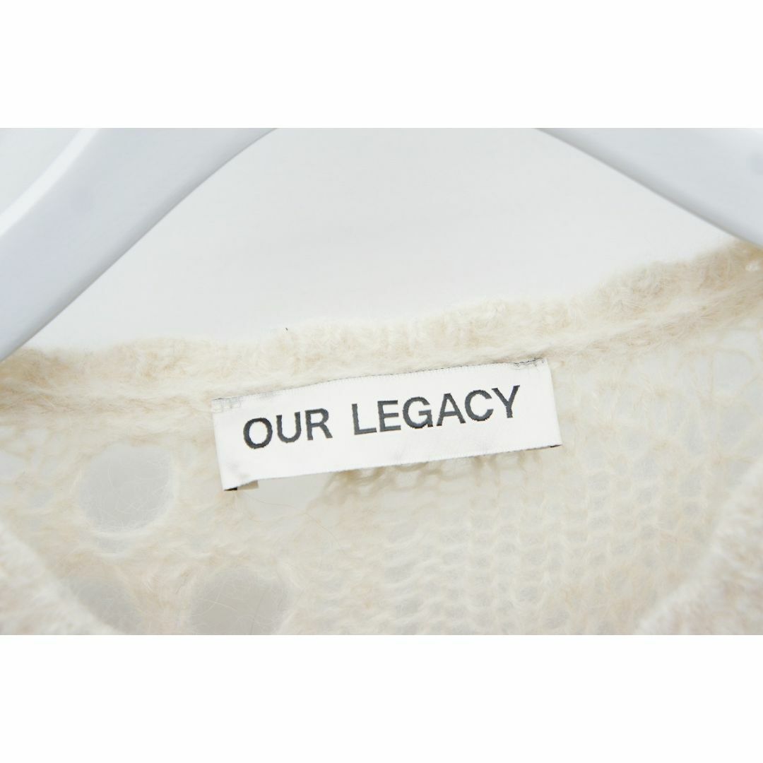 美品23AW OUR LEGACY Vネック クロシェット ニット 1023O△の 美品23AW OUR LEGACY Vネック クロシェット ニット 1023O△の