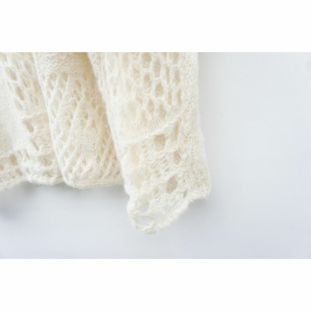 美品23AW OUR LEGACY Vネック クロシェット ニット 1023O△の 美品23AW OUR LEGACY Vネック クロシェット ニット 1023O△の