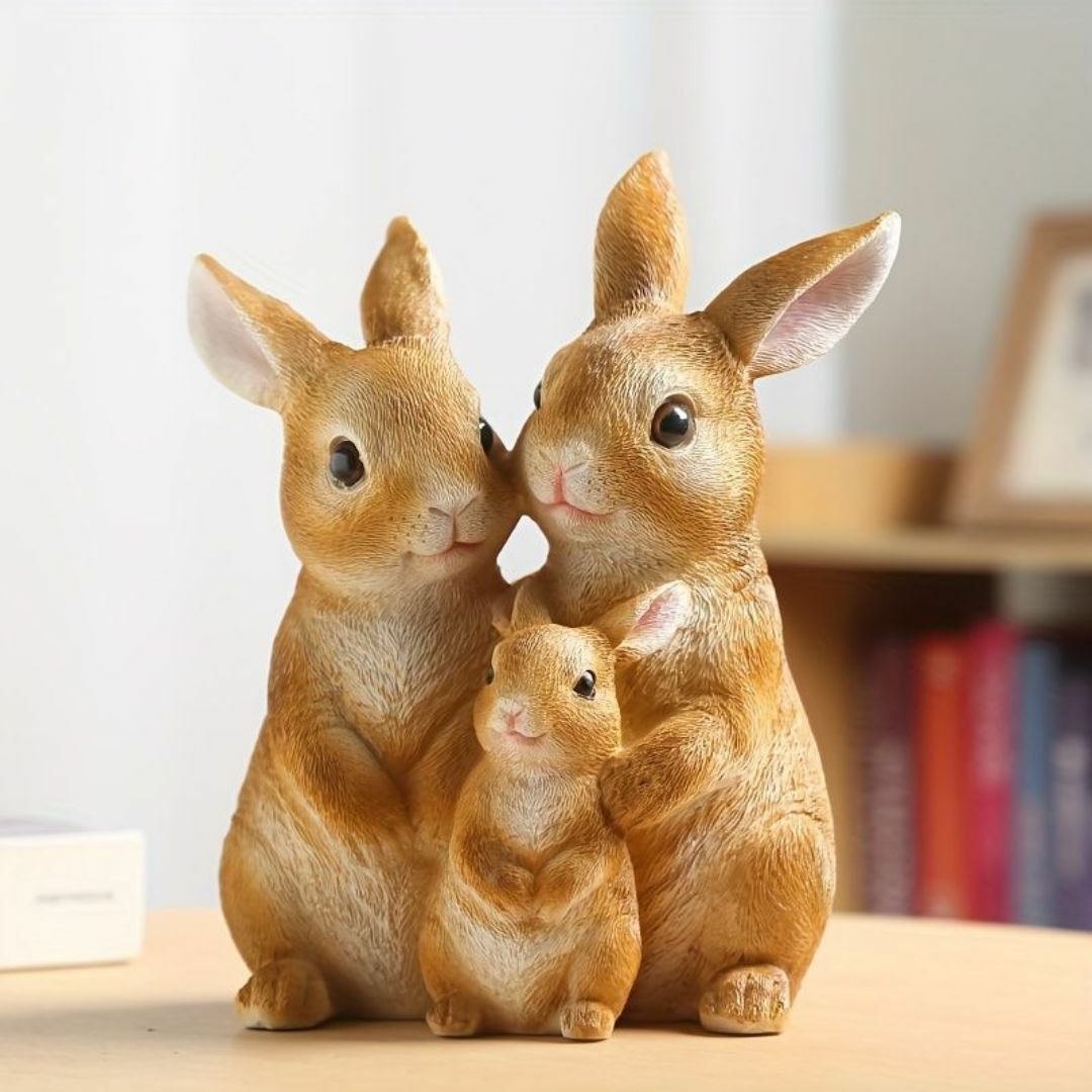 うさぎ 置物 うさぎ親子 かわいいうさぎ 置物 庭装飾 玄関装飾の うさぎ 置物 うさぎ親子 かわいいうさぎ 置物 庭装飾 玄関装飾の