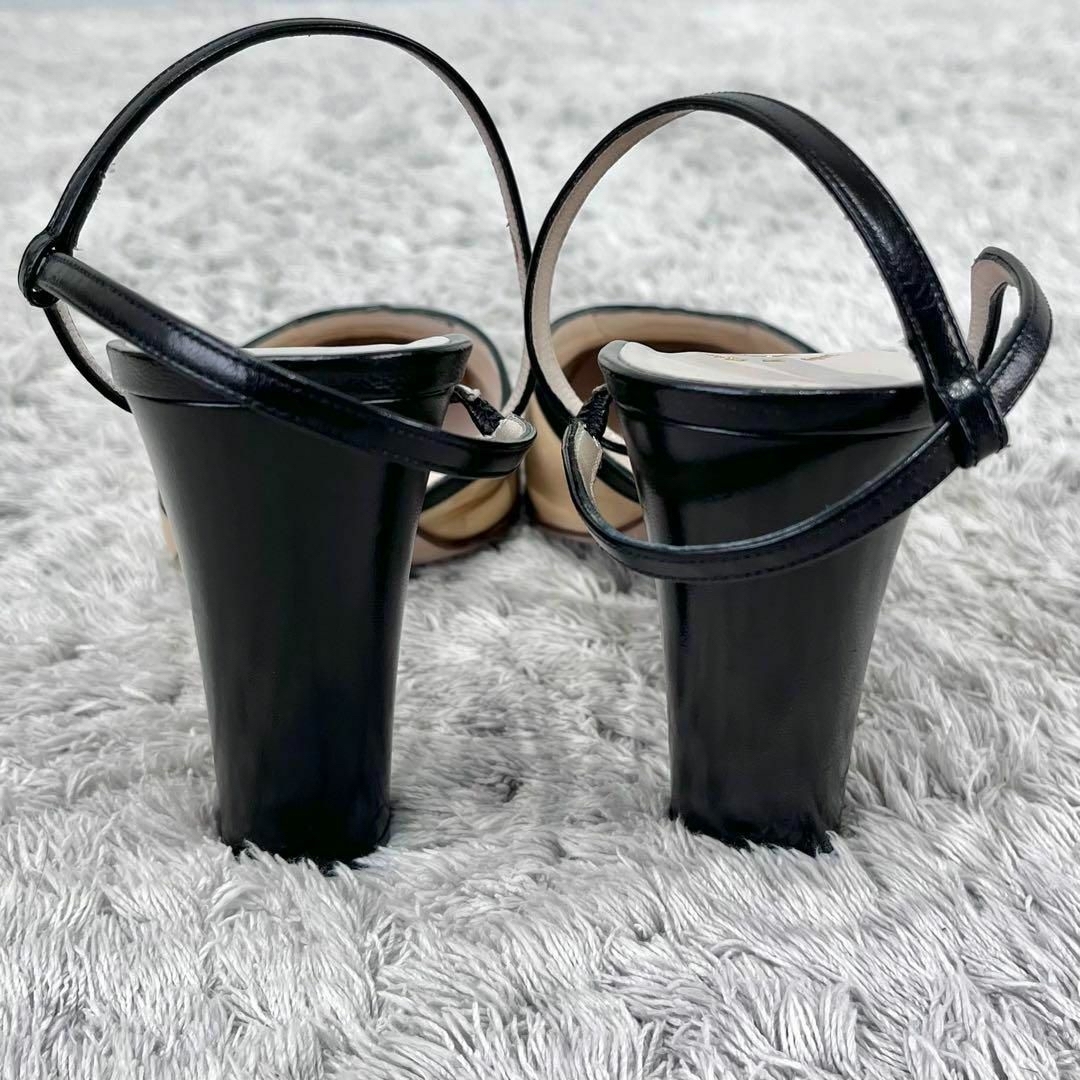 CHANEL シャネル ココマーク スリングバック バイカラーパンプス CHANEL シャネル ココマーク スリングバック バイカラーパンプス