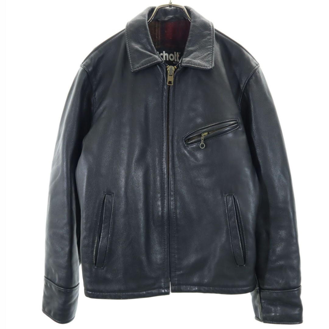 ショット USA製 レザージャケット 36 ブラック schott メンズ ショット USA製 レザージャケット 36 ブラック schott メンズ
