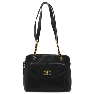 シャネル(CHANEL)のCHANEL シャネル ココマーク トートバッグ チェーンショルダー ショルダーバッグ キャビアスキン レザー ブラック 黒 ゴールド金具 A05572(トートバッグ)
