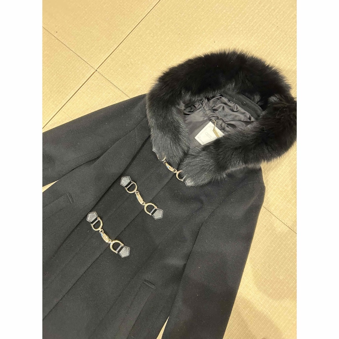 CECIL McBEE - セシルマクビー ブラック ファー コートの通販 by CECIL McBEE - セシルマクビー ブラック ファー コートの通販 by