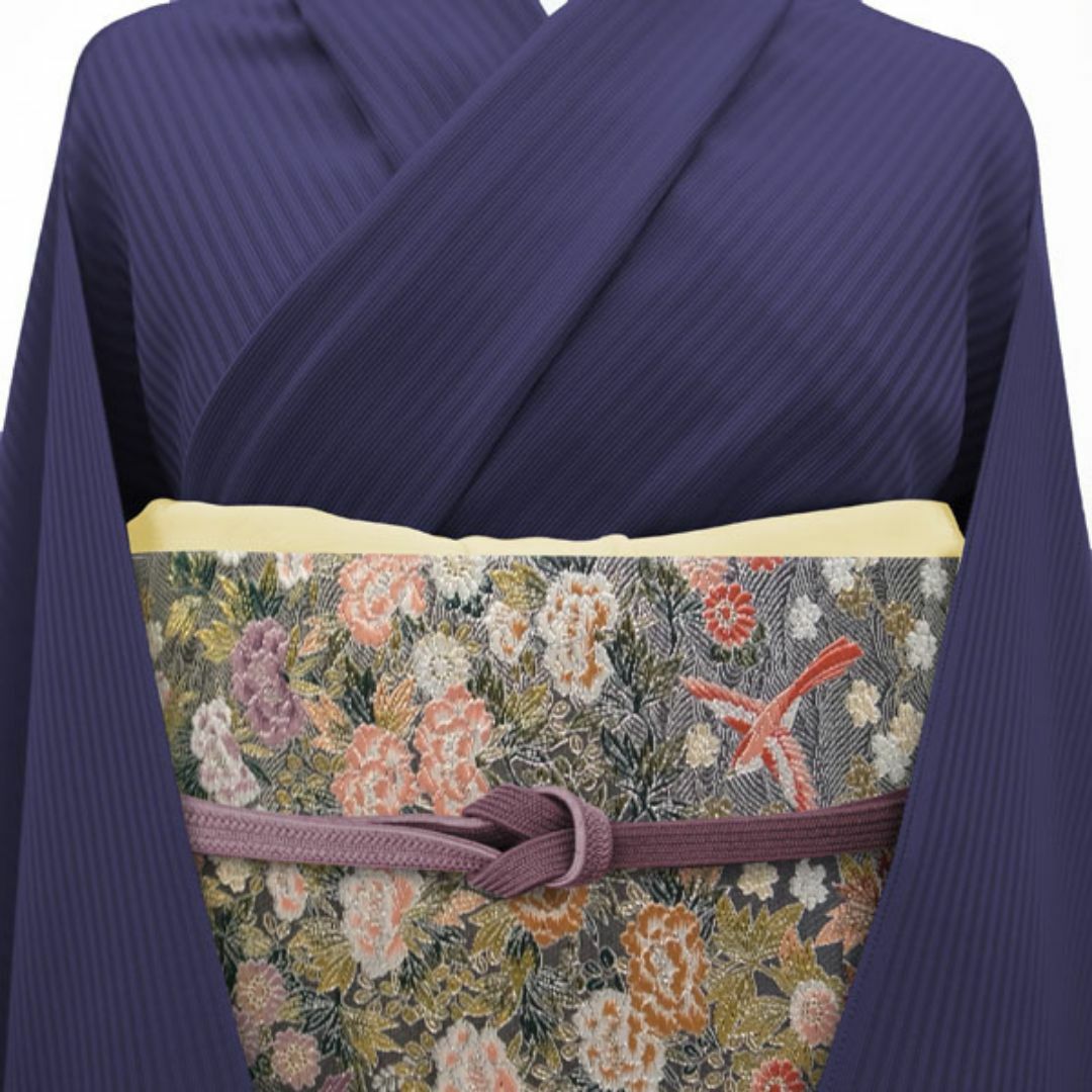 袋帯 京都 西陣 黒銀地 ピンク 鳥 四季の花 フォーマル 新古品 kp222 袋帯 京都 西陣 黒銀地 ピンク 鳥 四季の花 フォーマル 新古品 kp222