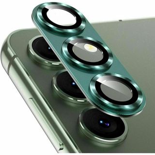 Galaxy S23 カメラフィルム 保護カバー 強化ガラス 硬度9H グリーン(保護フィルム)