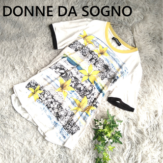 DONNE DA SOGNO　ドンネダソーニョ　半袖　カットソー　A80(Tシャツ(半袖/袖なし))