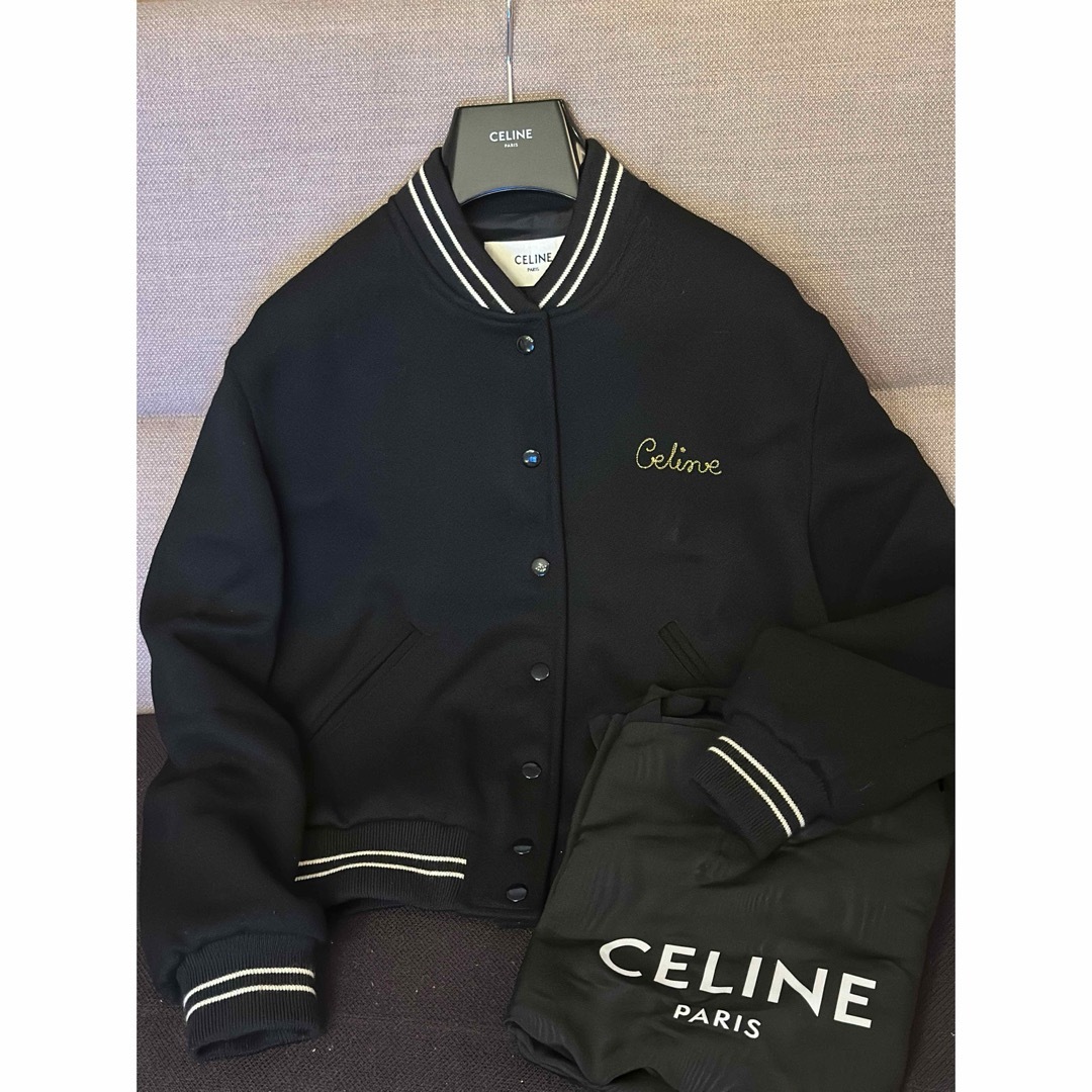 CELINE - セリーヌ エンブロイダリーテディブルゾン 40 CELINE - セリーヌ エンブロイダリーテディブルゾン 40
