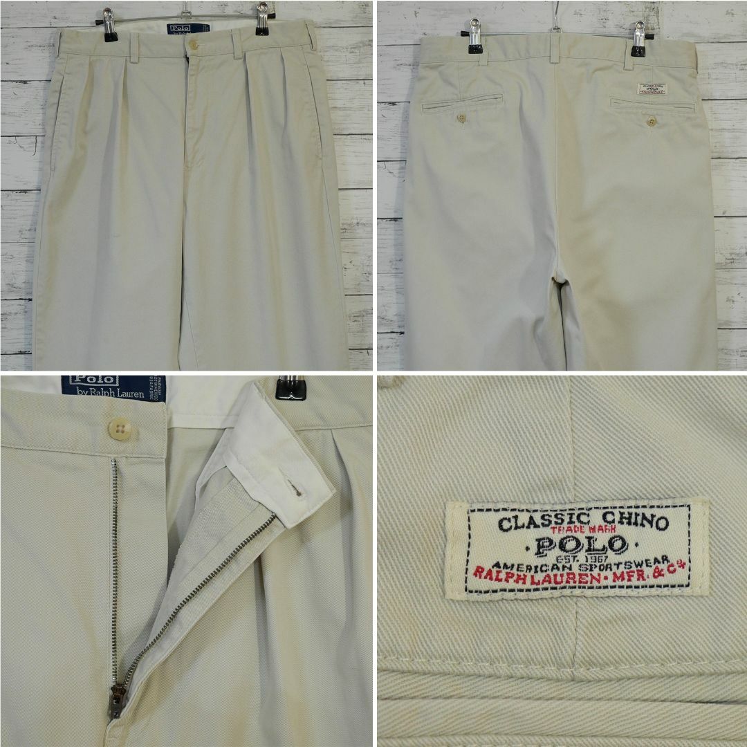 POLO RALPH LAUREN - ポロラルフローレン W34 ツータック POLO RALPH LAUREN - ポロラルフローレン W34 ツータック