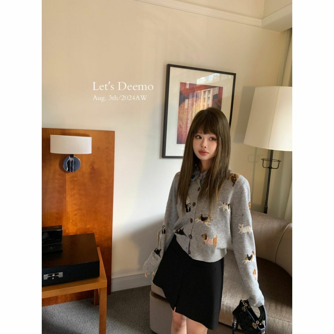 MARNI - DEEMOSTUDIO ウール混 犬柄 クルーネック ニット MARNI - DEEMOSTUDIO ウール混 犬柄 クルーネック ニット