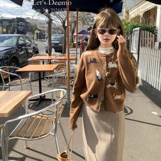 MARNI - DEEMOSTUDIO ウール混 犬柄 クルーネック ニット
