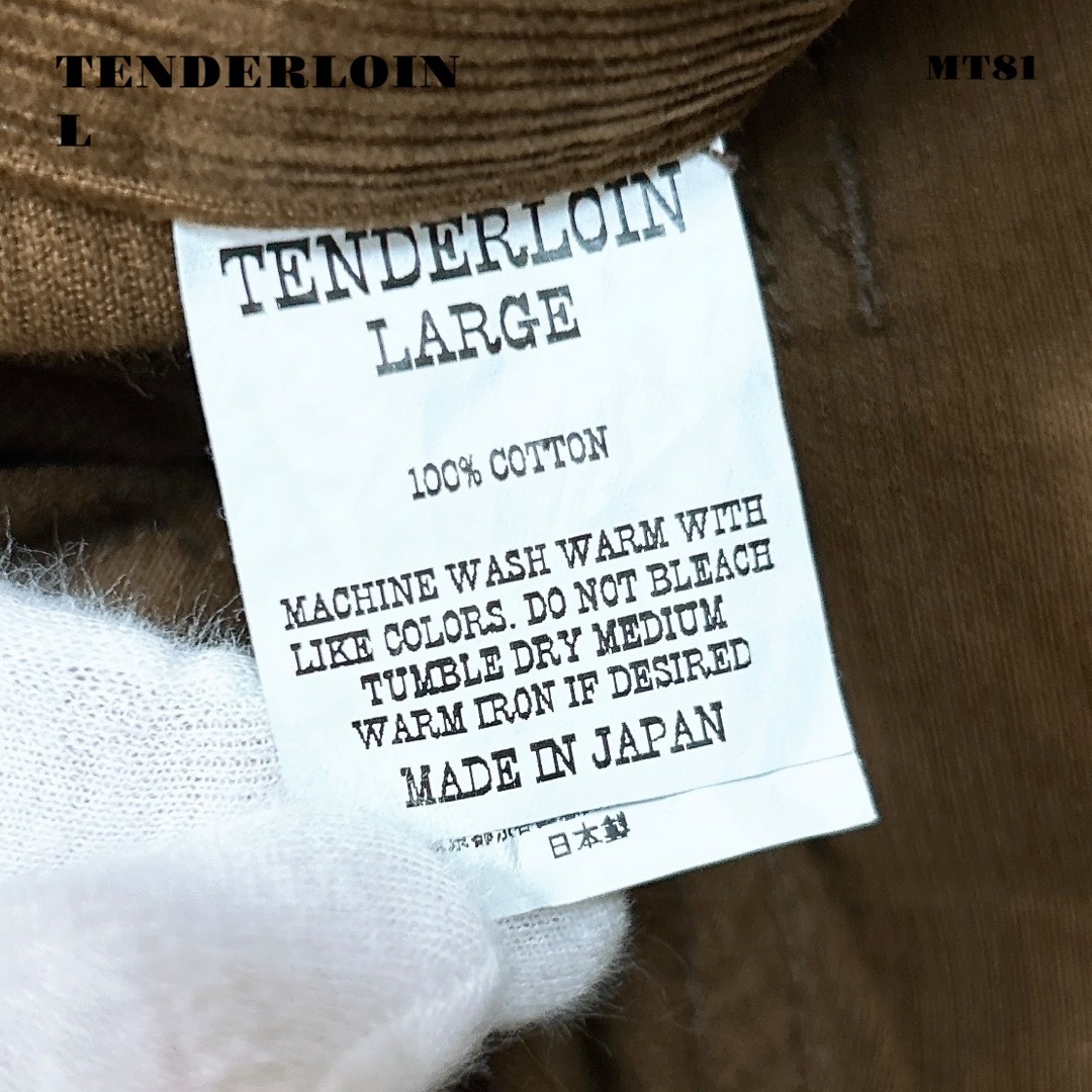 TENDERLOIN - TENDERLOIN コーデュロイ トラウザーズ パンツ TENDERLOIN - TENDERLOIN コーデュロイ トラウザーズ パンツ