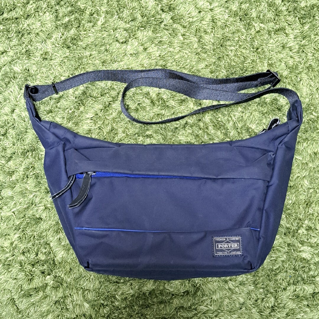 PORTER - PORTER ムース ショルダーバッグS ネイビーの通販 by S PORTER - PORTER ムース ショルダーバッグS ネイビーの通販 by S
