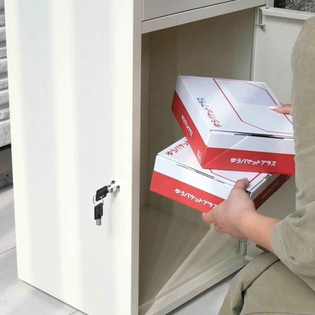 宅配ボックス 戸建 ポスト一体型 大容量 置き型 ネコラク 宅配ボックス 戸建 ポスト一体型 大容量 置き型 ネコラク
