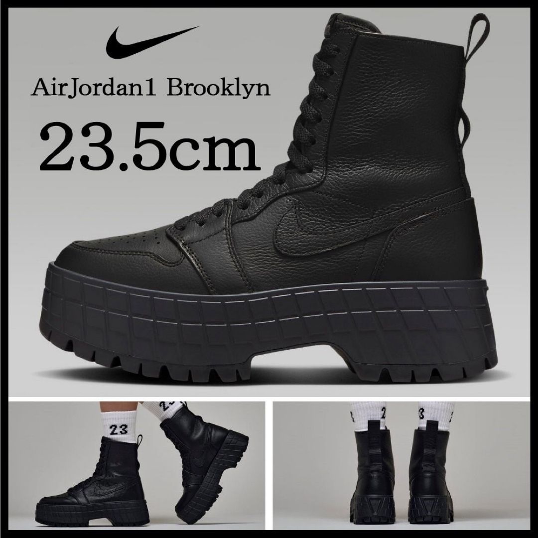 NIKE - 【新品】23.5cm NIKE WMNS エアジョーダン1ブルックリン NIKE - 【新品】23.5cm NIKE WMNS エアジョーダン1ブルックリン