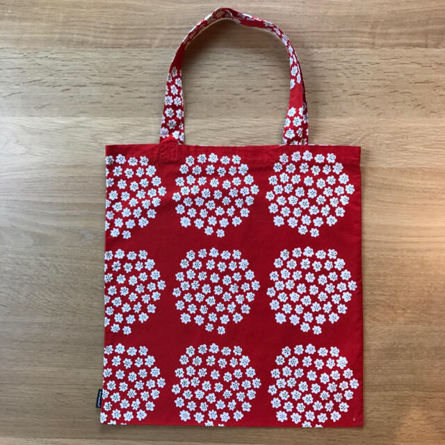 marimekko(マリメッコ)のマリメッコ エコバッグ プケッティ レッド レディースのバッグ(エコバッグ)の商品写真