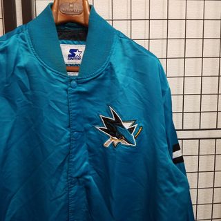 スターター(STARTER)のSTARTER × NHL Sharks Stadium Jacket(スタジャン)