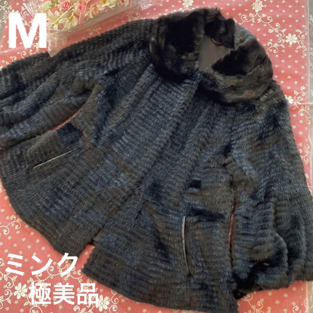 ✨レア・美品✨高級ミンクデザイナーハーフコート♡M♡トルコ製 ✨レア・美品✨高級ミンクデザイナーハーフコート♡M♡トルコ製