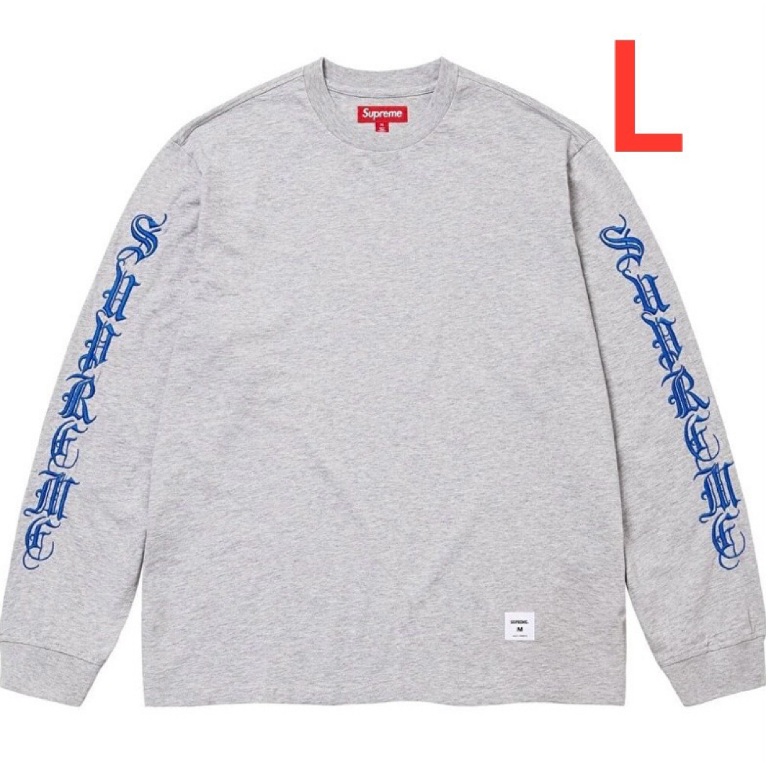 Supreme Old English L/S Top グレー Lサイズ Supreme Old English L/S Top グレー Lサイズ