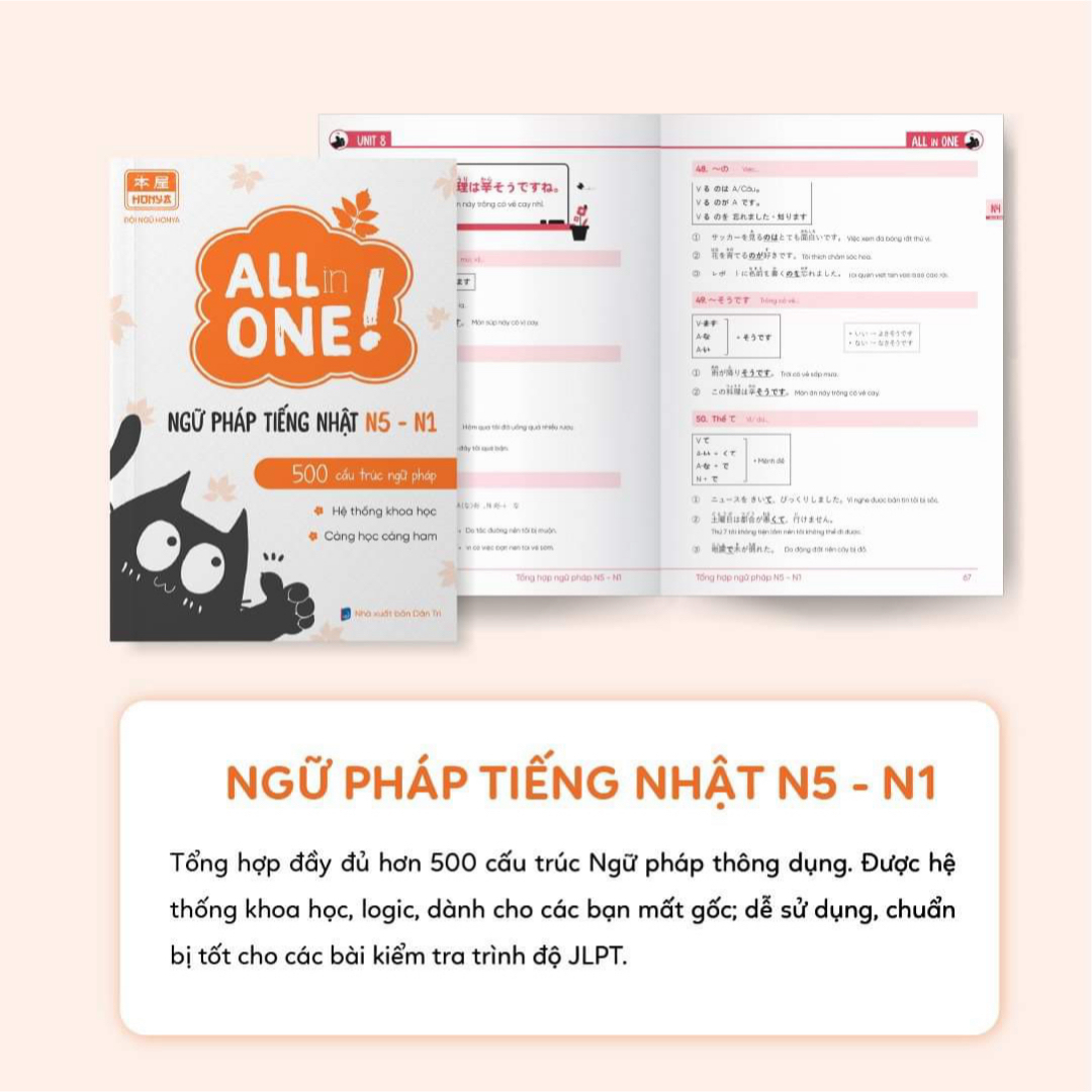 All in one 日本語本5冊セット ベトナム語版 All in one 日本語本5冊セット ベトナム語版