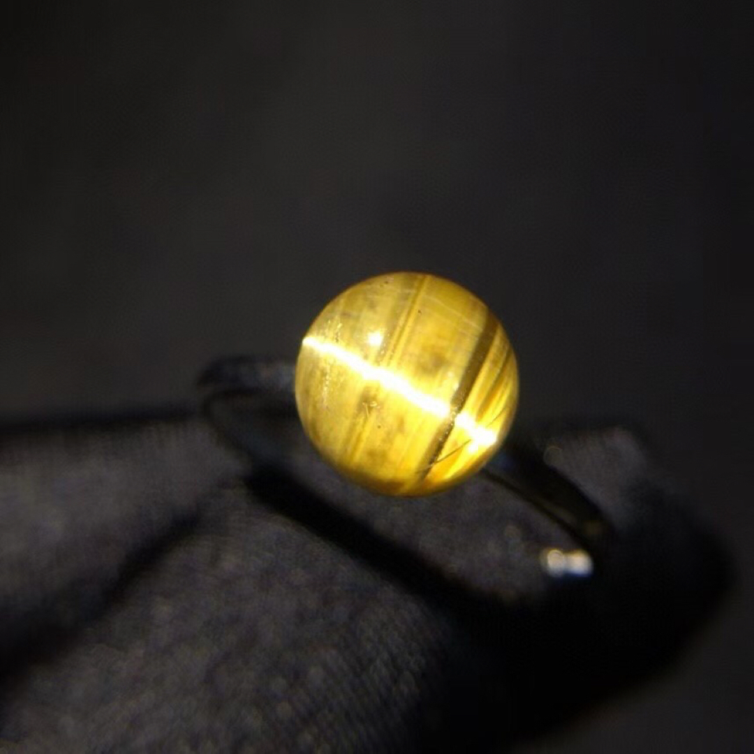 ⭐︎【天然】タイチンクオーツ リング s925 8.2mm 2g リング(指輪) ⭐︎【天然】タイチンクオーツ リング s925 8.2mm 2g リング(指輪)