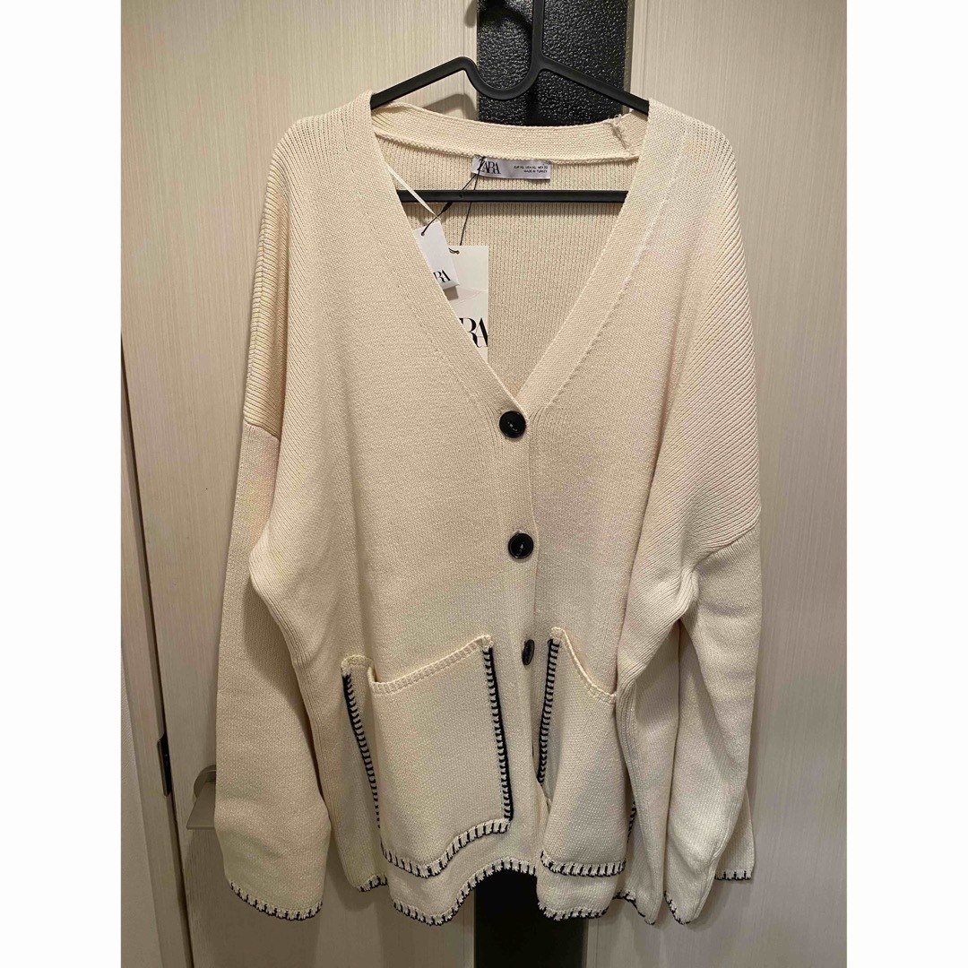 ZARA - 新品未使用!ZARA コントラストトップステッチニット ZARA - 新品未使用!ZARA コントラストトップステッチニット