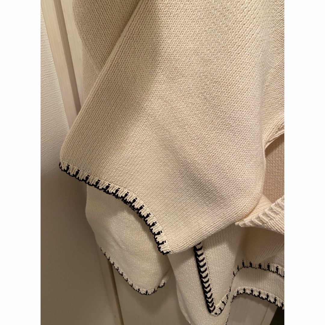 ZARA - 新品未使用!ZARA コントラストトップステッチニット ZARA - 新品未使用!ZARA コントラストトップステッチニット