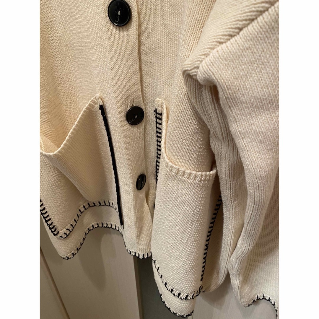 ZARA - 新品未使用!ZARA コントラストトップステッチニット ZARA - 新品未使用!ZARA コントラストトップステッチニット