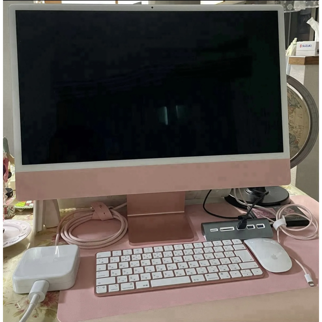 Mac (Apple) - iMac 24インチ 2021モデル ピンク レッドの通販 Mac (Apple) - iMac 24インチ 2021モデル ピンク レッドの通販