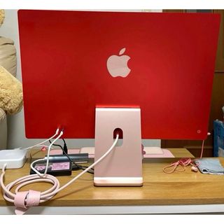 Mac (Apple) - iMac 24インチ 2021モデル ピンク レッドの通販 Mac (Apple) - iMac 24インチ 2021モデル ピンク レッドの通販