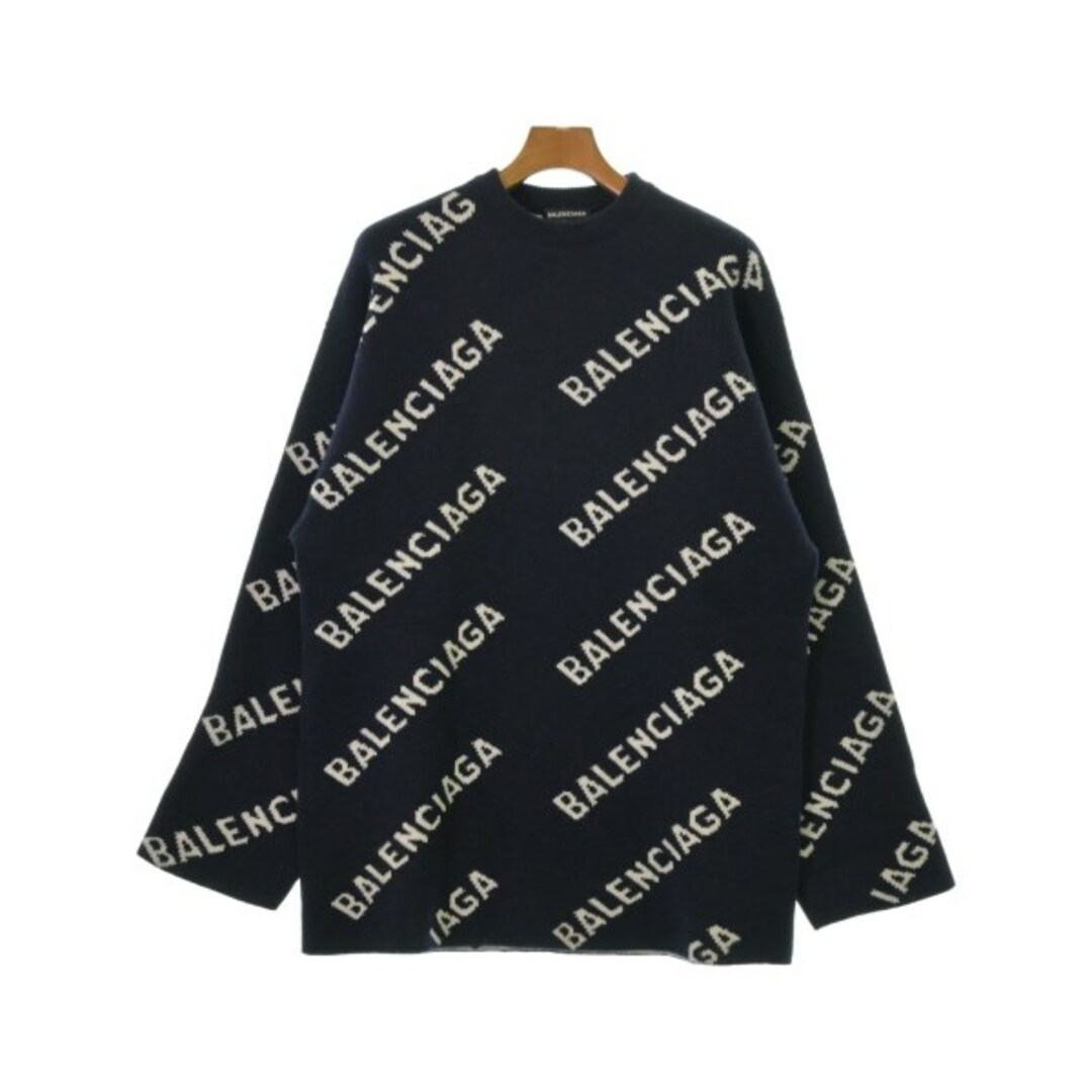 BALENCIAGA - BALENCIAGA バレンシアガ ニット・セーター XS 紺 BALENCIAGA - BALENCIAGA バレンシアガ ニット・セーター XS 紺