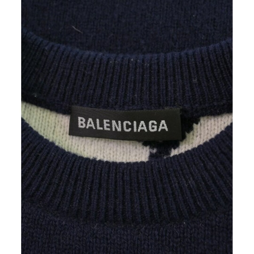BALENCIAGA - BALENCIAGA バレンシアガ ニット・セーター XS 紺 BALENCIAGA - BALENCIAGA バレンシアガ ニット・セーター XS 紺