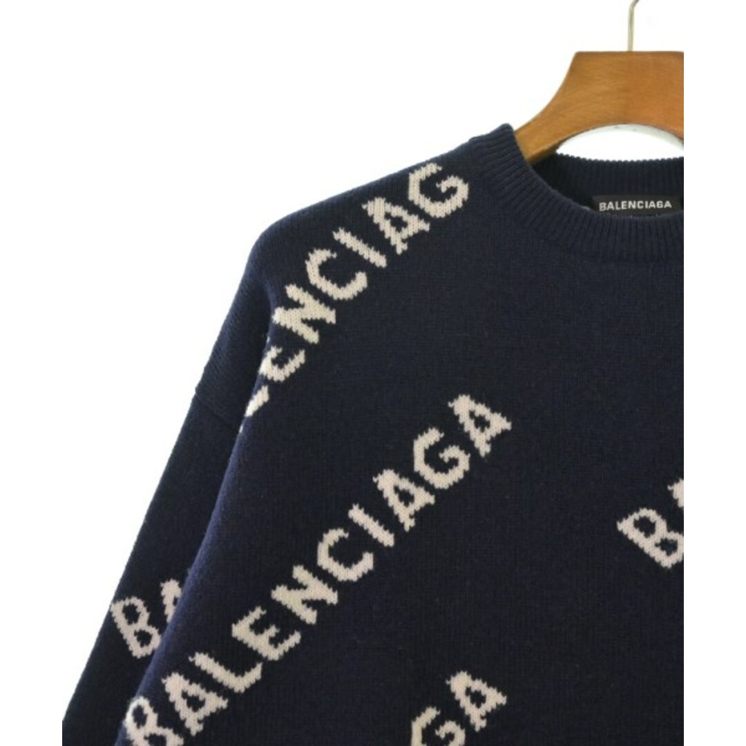 BALENCIAGA - BALENCIAGA バレンシアガ ニット・セーター XS 紺 BALENCIAGA - BALENCIAGA バレンシアガ ニット・セーター XS 紺