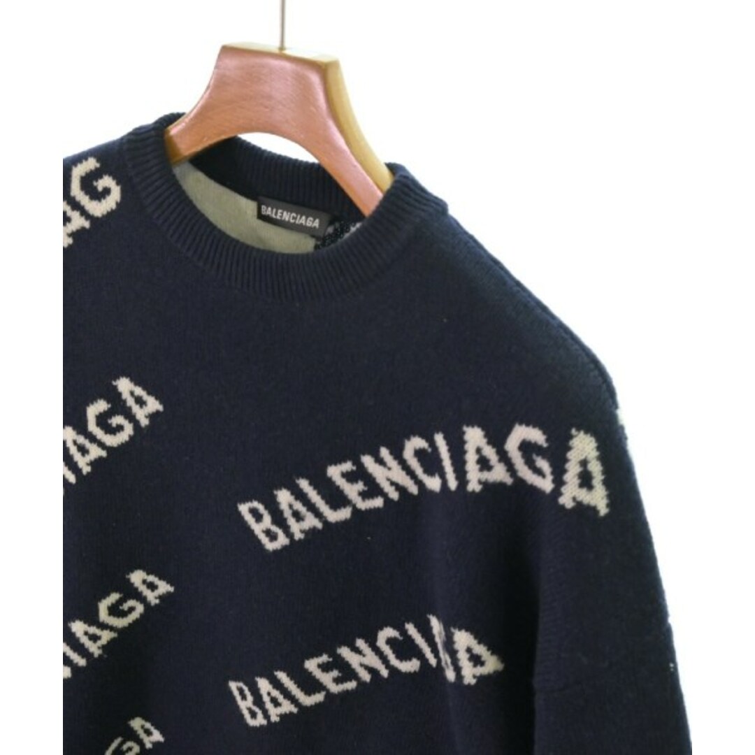 BALENCIAGA - BALENCIAGA バレンシアガ ニット・セーター XS 紺 BALENCIAGA - BALENCIAGA バレンシアガ ニット・セーター XS 紺