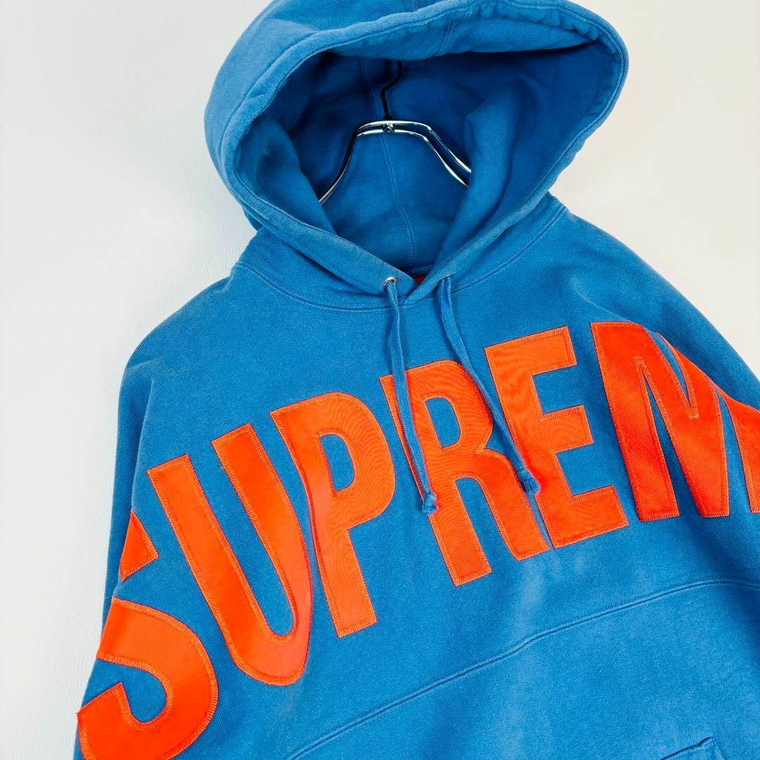 Supreme - シュプリーム プルオーバーパーカー ビッグロゴ 刺繍 Supreme - シュプリーム プルオーバーパーカー ビッグロゴ 刺繍