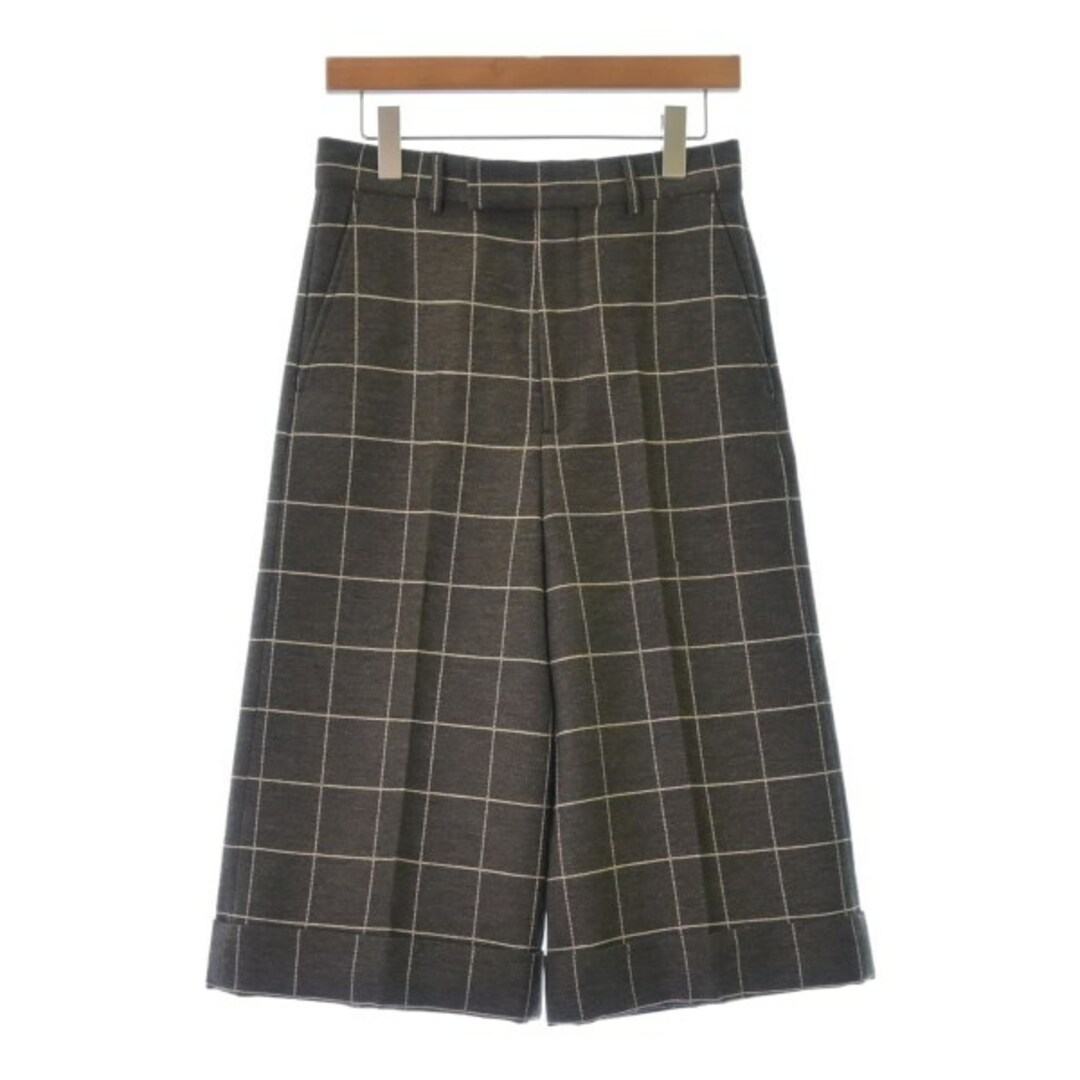 GUCCI - GUCCI グッチ クロップドパンツ 44(S位) 茶系(チェック GUCCI - GUCCI グッチ クロップドパンツ 44(S位) 茶系(チェック