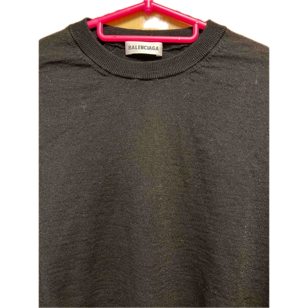 BALENCIAGA - 正規 BALENCIAGA バレンシアガ バックロゴ ニット BALENCIAGA - 正規 BALENCIAGA バレンシアガ バックロゴ ニット