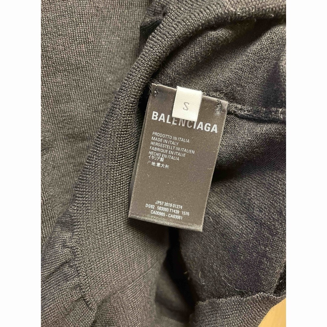 BALENCIAGA - 正規 BALENCIAGA バレンシアガ バックロゴ ニット BALENCIAGA - 正規 BALENCIAGA バレンシアガ バックロゴ ニット