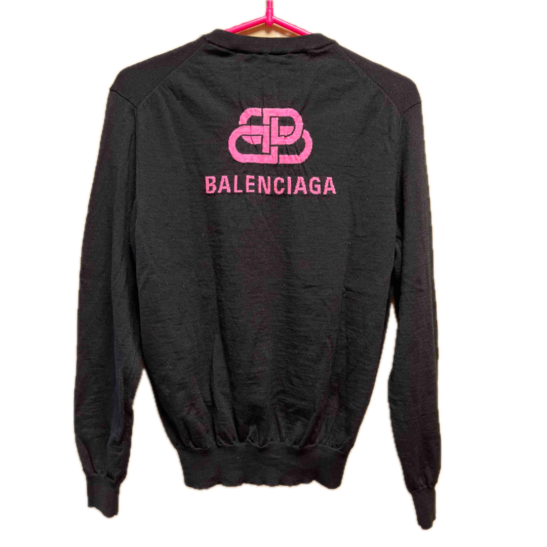 BALENCIAGA - 正規 BALENCIAGA バレンシアガ バックロゴ ニット BALENCIAGA - 正規 BALENCIAGA バレンシアガ バックロゴ ニット