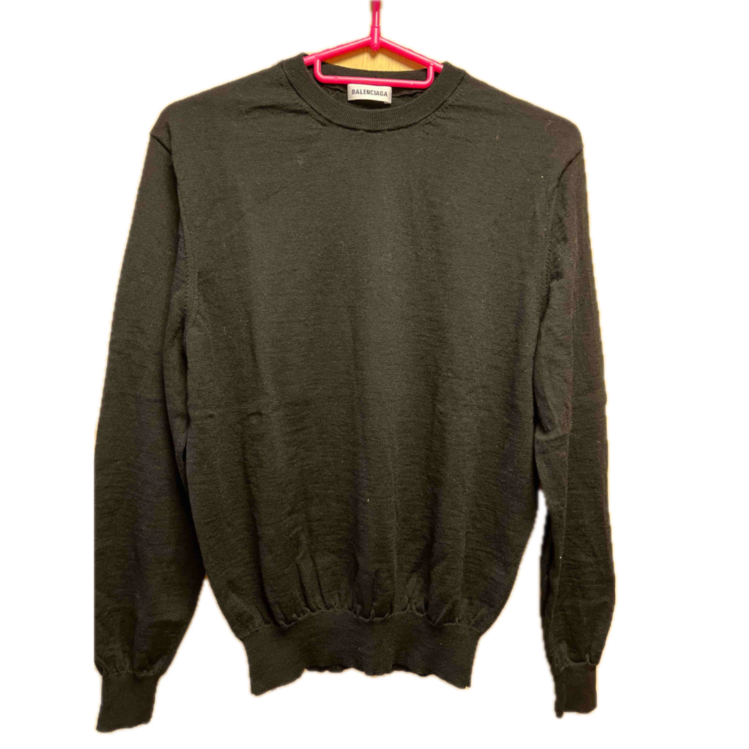 BALENCIAGA - 正規 BALENCIAGA バレンシアガ バックロゴ ニット BALENCIAGA - 正規 BALENCIAGA バレンシアガ バックロゴ ニット