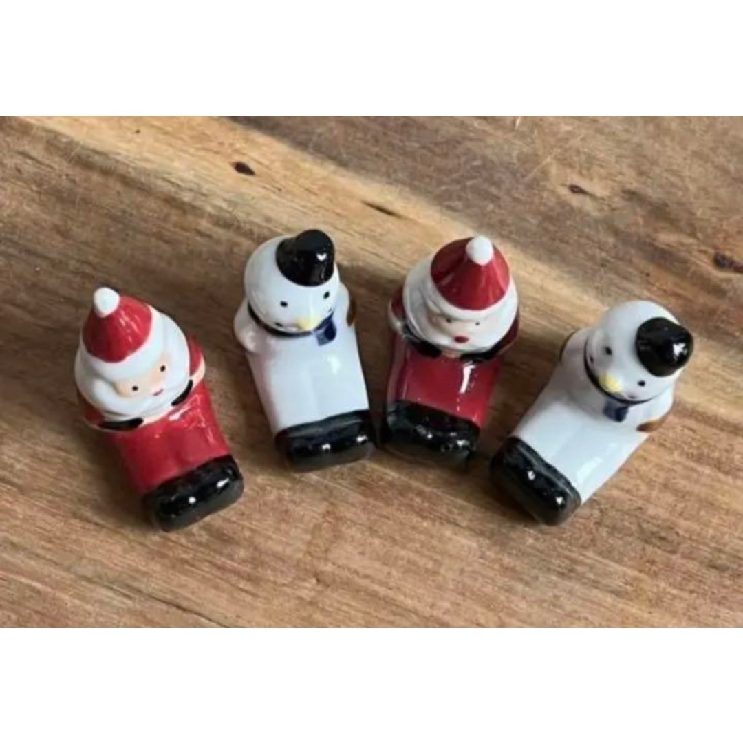 新品】サンタとスノーマンの箸置き(各2つ)の通販 by hinano's